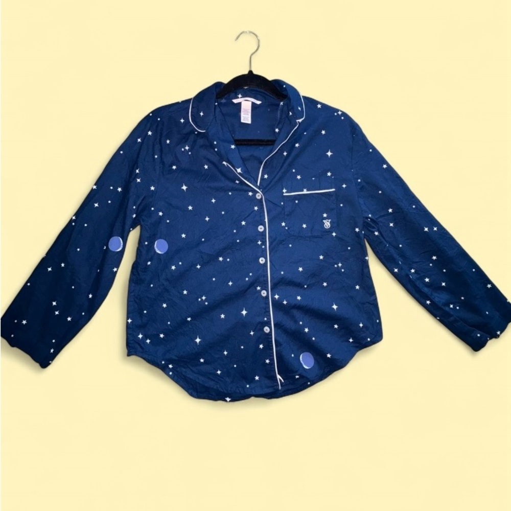 Victoria’s Secret Blue Button Down Pajama Top - Size XS